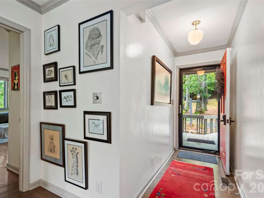 109 Middle Connestee Trail, Brevard, NC 28712.  MLS# CAR4429335, YatesRealty ID 54285. Entrance way
