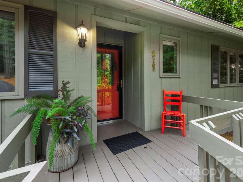 109 Middle Connestee Trail, Brevard, NC 28712.  MLS# CAR4429335, YatesRealty ID 54285. No steps into the front door