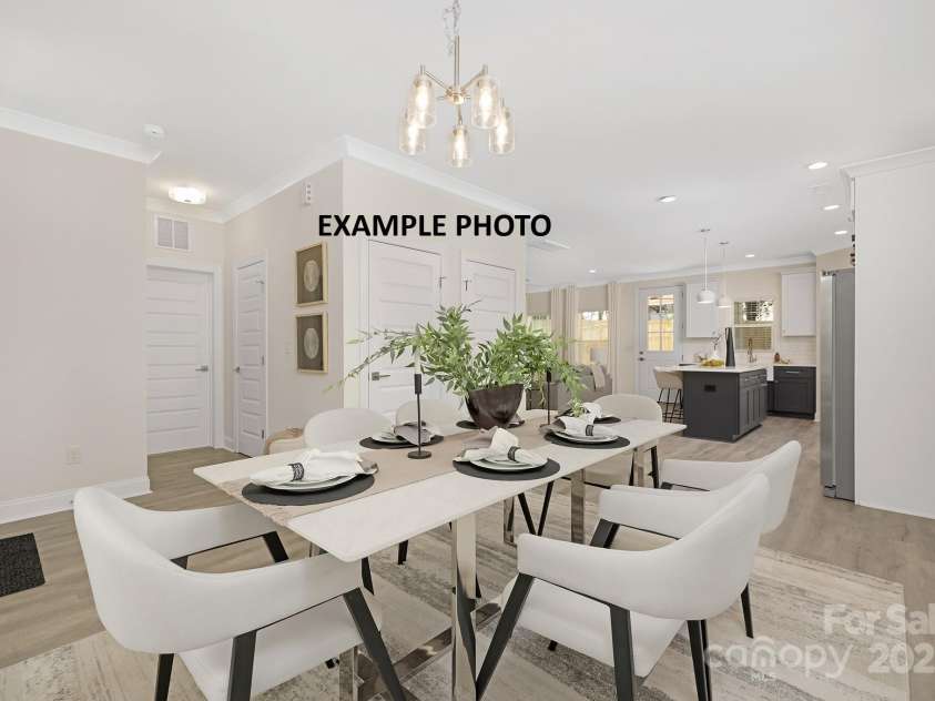 1002 Fairground Street, Charlotte, NC 28208.  MLS# CAR4198787, YatesRealty ID 5429. Staged photos of 1006 Fairground with  same layout.