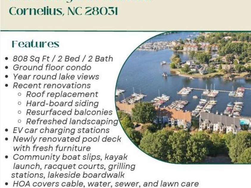 18819 Vineyard Point Lane, Cornelius, NC 28031.  MLS# CAR4428312, YatesRealty ID 54307. 