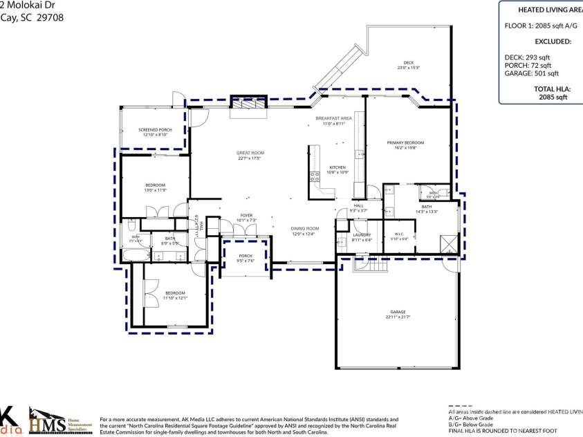 25002 Molokai Drive, Tega Cay, SC 29708.  MLS# CAR4427167, YatesRealty ID 54317. 