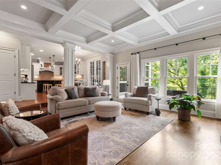 235 Grey Road, Davidson, NC 28036.  MLS# CAR4189810, YatesRealty ID 5432. Living room open to kitchen