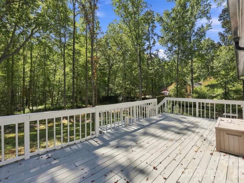 2909 Matoka Trail, Matthews, NC 28104.  MLS# CAR4426657, YatesRealty ID 54325. Back deck