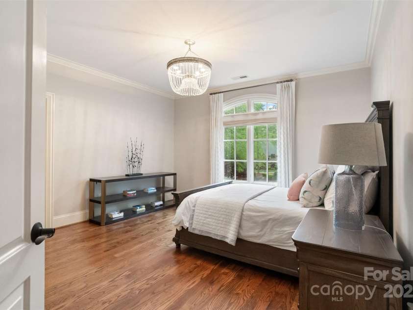 9011 Pine Laurel Drive, Weddington, NC 28104.  MLS# CAR4241805, YatesRealty ID 5434. Beautiful view of backyard & veranda