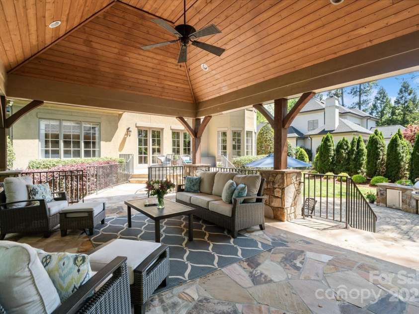 9011 Pine Laurel Drive, Weddington, NC 28104.  MLS# CAR4241805, YatesRealty ID 5434. Vaulted Wood Ceilings