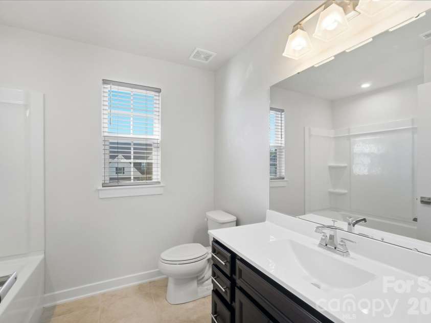 1857 Giana Lane, Monroe, NC 28112.  MLS# CAR4422864, YatesRealty ID 54344. 2nd floor full bathroom