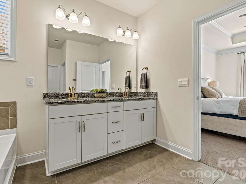 4222 Millstream Road, Denver, NC 28037.  MLS# CAR4341138, YatesRealty ID 5435. Double vanity in primary suite