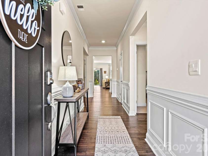 4222 Millstream Road, Denver, NC 28037.  MLS# CAR4341138, YatesRealty ID 5435. Entry hall with wainscoting