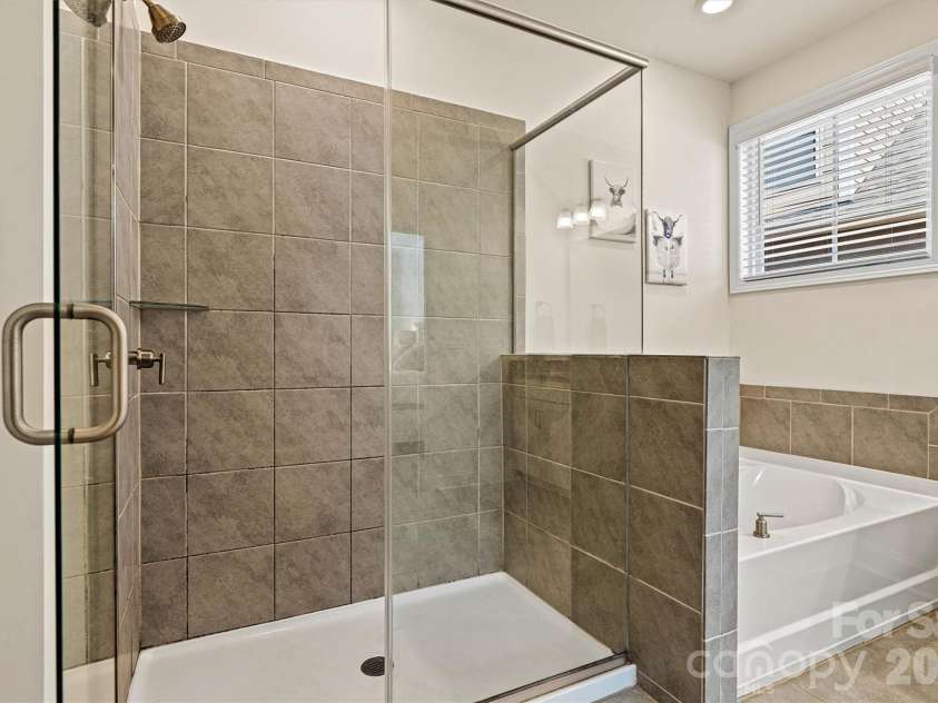 4222 Millstream Road, Denver, NC 28037.  MLS# CAR4341138, YatesRealty ID 5435. Primary suite tile shower