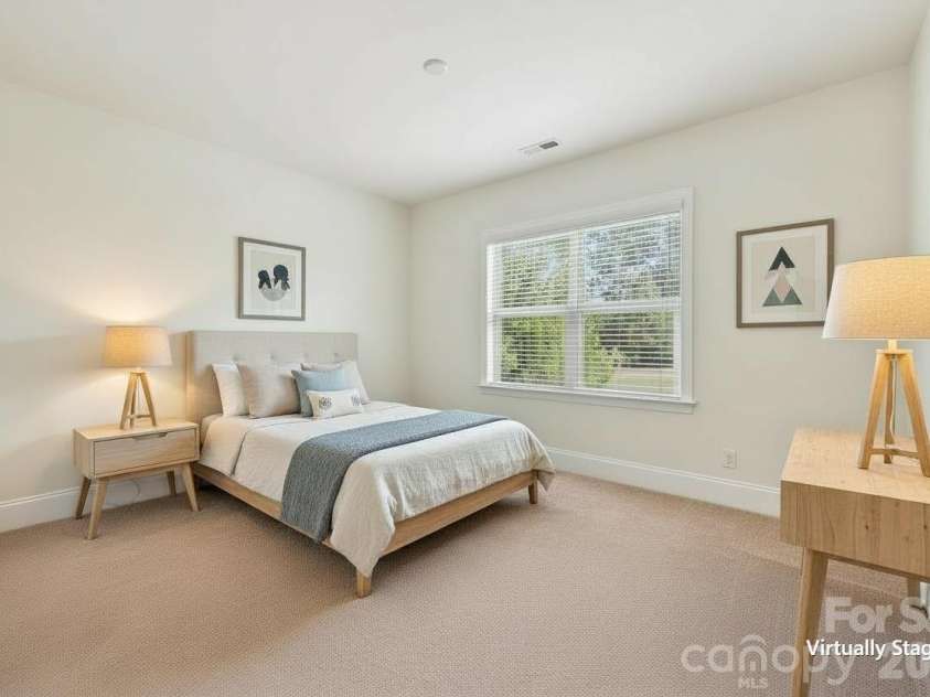 530 Vine Street, Indian Land, SC 29707.  MLS# CAR4417300, YatesRealty ID 54351. Secondary bedroom, jack and jill bath, second floor- virtually staged