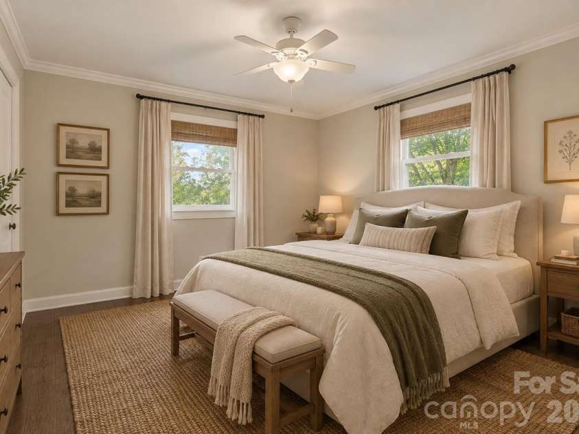 1555 Hess Road, Concord, NC 28025.  MLS# CAR4409569, YatesRealty ID 54352. Bedroom 1 virtually staged