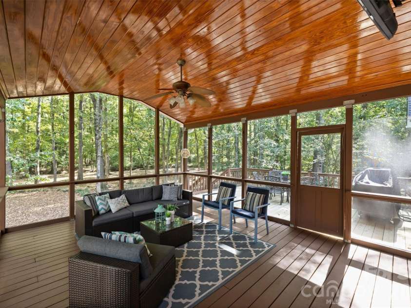 12727 Duncourtney Lane, Charlotte, NC 28277.  MLS# CAR4427559, YatesRealty ID 54365. Screened porch