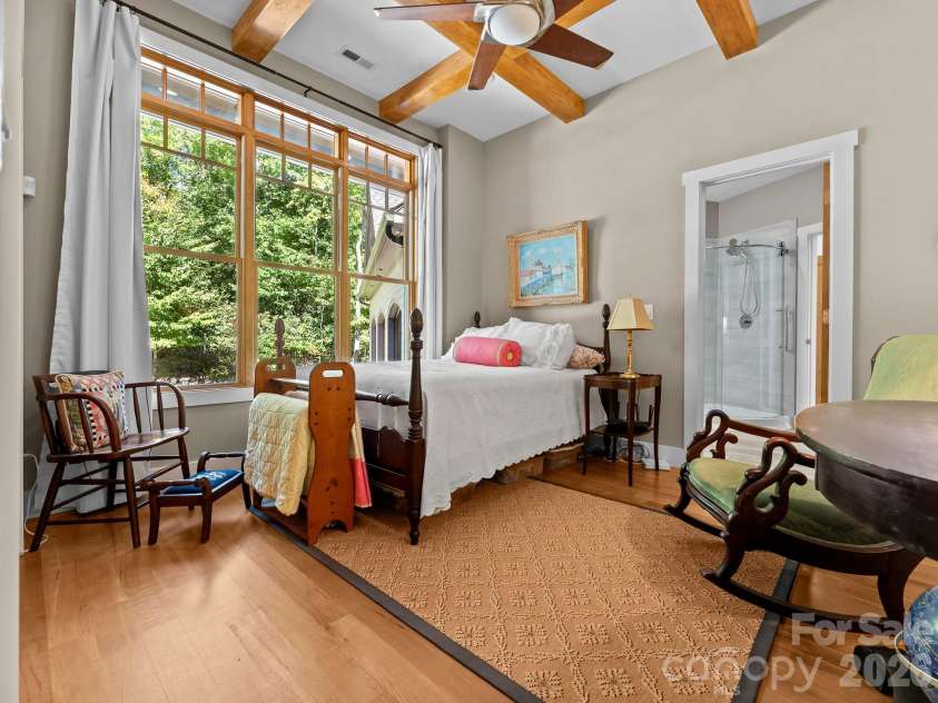 359 New Castle Road, Brevard, NC 28712.  MLS# CAR4427485, YatesRealty ID 54367. Front guest bedroom can also be an office