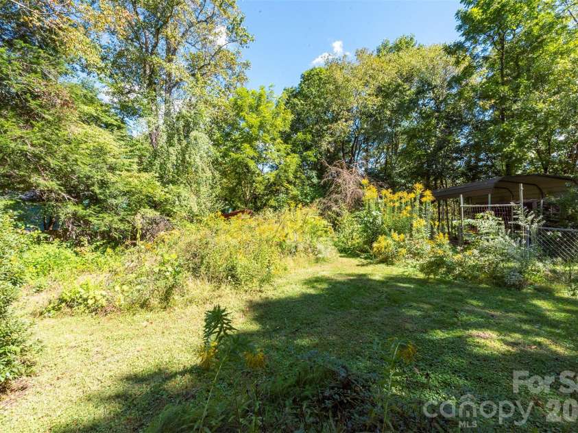 824 Cherokee Avenue, Black Mountain, NC 28711.  MLS# CAR4430479, YatesRealty ID 54382. Former microgreens garden - now a polinator field