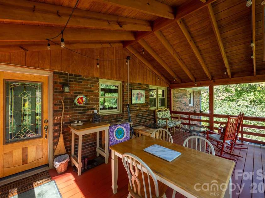 824 Cherokee Avenue, Black Mountain, NC 28711.  MLS# CAR4430479, YatesRealty ID 54382. Large Screened Porch