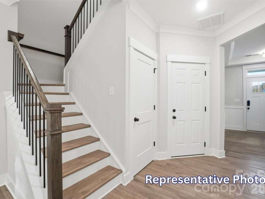 410 Blythe Townhome Lane, Waxhaw, NC 28173.  MLS# CAR4414936, YatesRealty ID 54401. Stairs