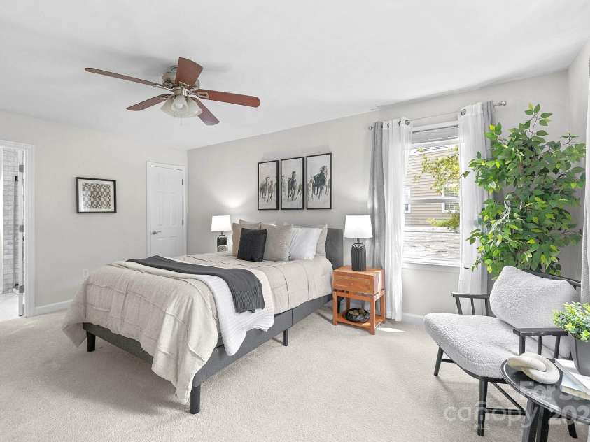 9319 Harps Mill Court, Charlotte, NC 28270.  MLS# CAR4244091, YatesRealty ID 5441. Bright primary suite with lots of natural light