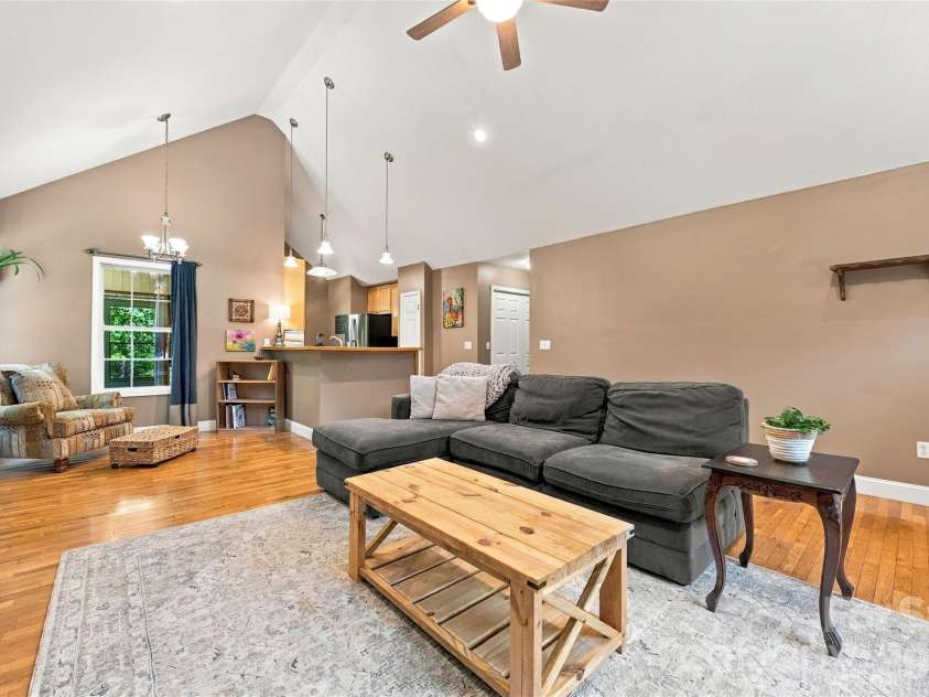 8 Maltese Lane, Weaverville, NC 28787.  MLS# CAR4430513, YatesRealty ID 54416. Open floor plan with vaulted ceilings.