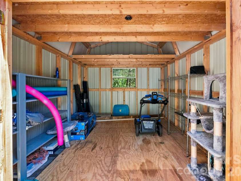 8 Maltese Lane, Weaverville, NC 28787.  MLS# CAR4430513, YatesRealty ID 54416. Shed