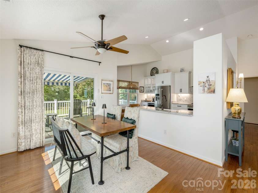 277 Highland Golf Drive, Flat Rock, NC 28731.  MLS# CAR4430345, YatesRealty ID 54429. Convenient access to kitchen from dining.