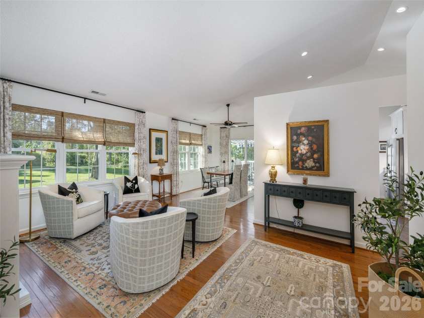 277 Highland Golf Drive, Flat Rock, NC 28731.  MLS# CAR4430345, YatesRealty ID 54429. Entry to great room.