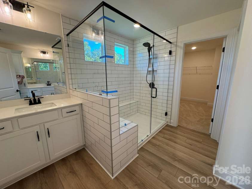 2752 Ashton Park Lane, Monroe, NC 28110.  MLS# CAR4430811, YatesRealty ID 54431. Primary Bathroom