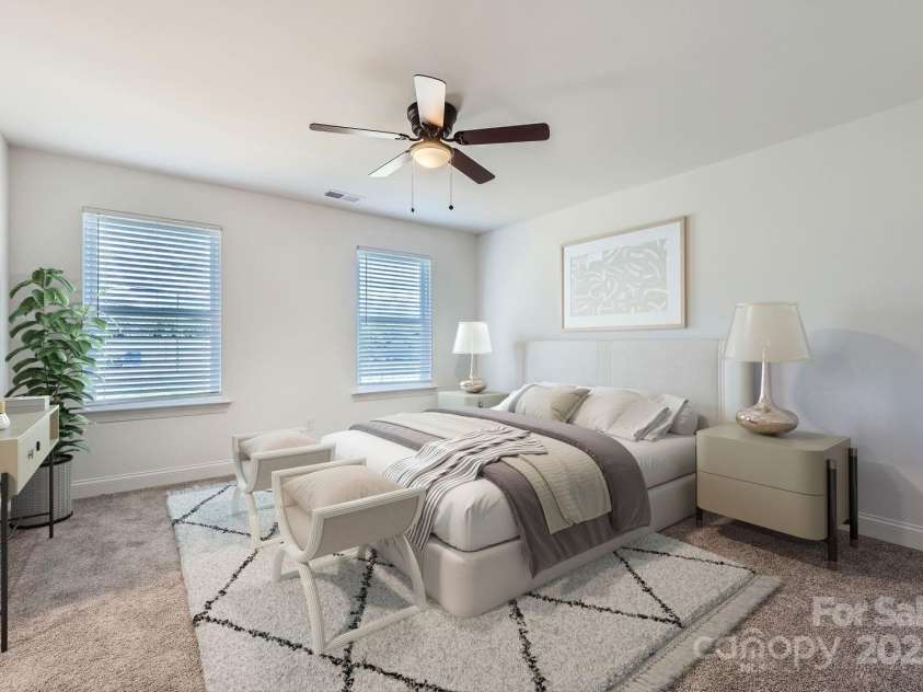 117 Mountain View Street, Gastonia, NC 28052.  MLS# CAR4232029, YatesRealty ID 5444. Primary bedroom