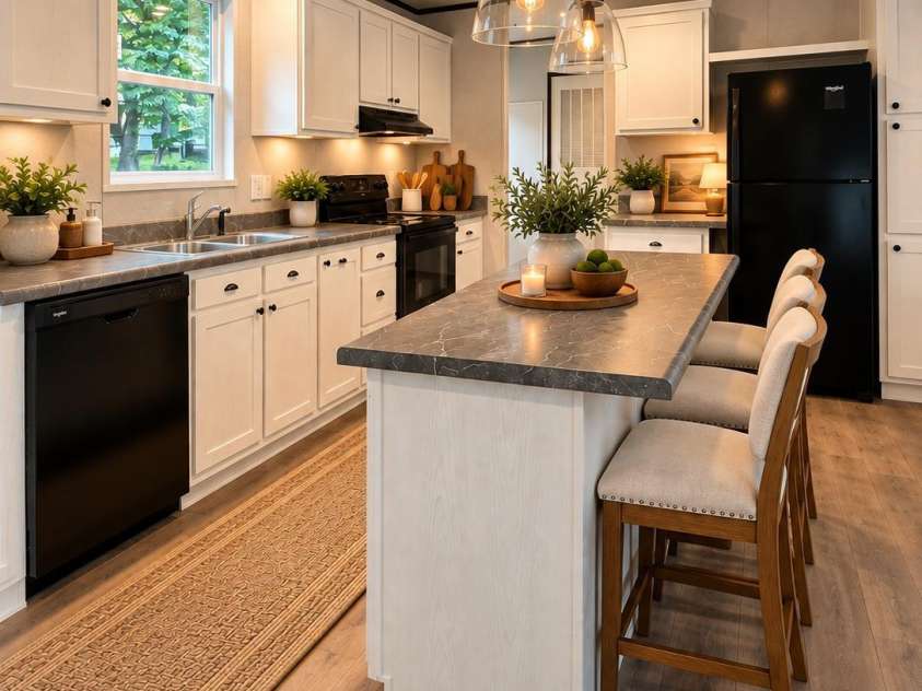 1066 Gold Mine Drive, Catawba, NC 28609.  MLS# CAR4430584, YatesRealty ID 54447. Kitchen virtually staged