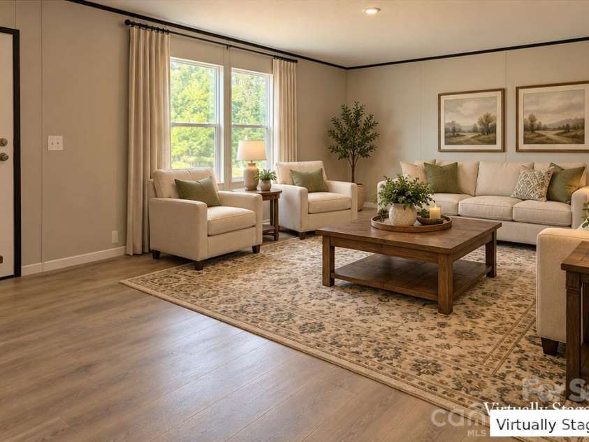 1066 Gold Mine Drive, Catawba, NC 28609.  MLS# CAR4430584, YatesRealty ID 54447. Living Room virtually staged