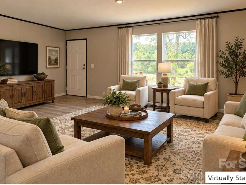 1066 Gold Mine Drive, Catawba, NC 28609.  MLS# CAR4430584, YatesRealty ID 54447. Living Room Virtually Staged