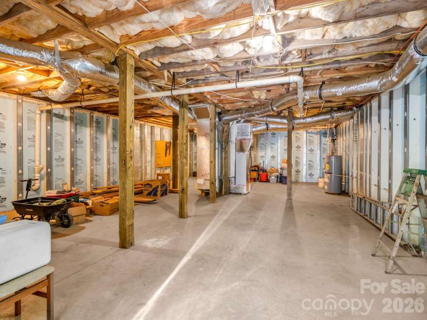 124 Starling Lane, Lake Lure, NC 28746.  MLS# CAR4430565, YatesRealty ID 54465. Basement