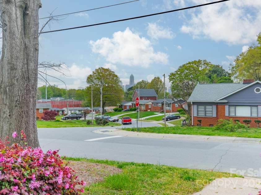 1400 Russell Avenue, Charlotte, NC 28216.  MLS# CAR4237759, YatesRealty ID 5447. City view from porch