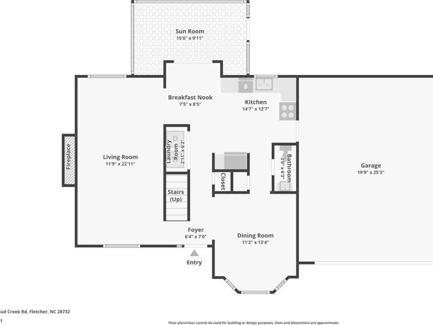 244 Mud Creek Road, Fletcher, NC 28732.  MLS# CAR4429166, YatesRealty ID 54476. 