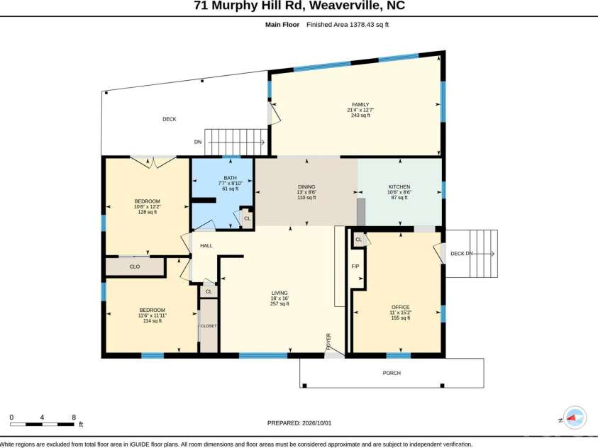 71 Murphy Hill Road, Weaverville, NC 28787.  MLS# CAR4430127, YatesRealty ID 54488. 