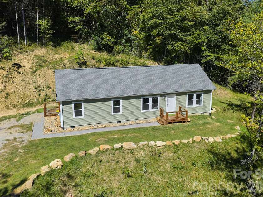 60 Spring Mountain Drive, Canton, NC 28716.  MLS# CAR4419213, YatesRealty ID 54498. Private drive, hilltop setting