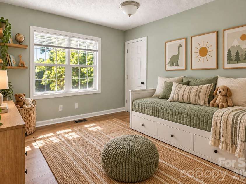 39 Mountain Site Lane, Asheville, NC 28803.  MLS# CAR4430825, YatesRealty ID 54505. AI staged for bedroom 3