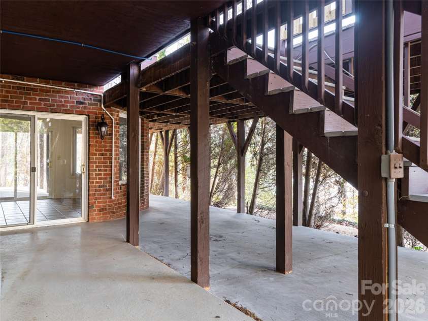 1341 Forest Lake Heights Drive, Nebo, NC 28761.  MLS# CAR4339850, YatesRealty ID 5453. Lower Level terrace