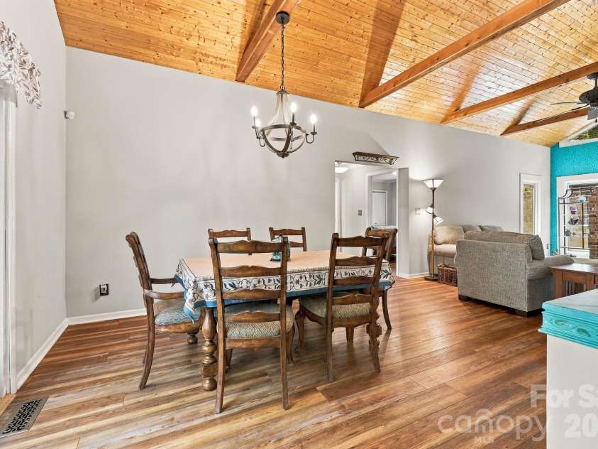 14 Cambridge Drive, Candler, NC 28715.  MLS# CAR4431024, YatesRealty ID 54554. Spacious Open Living Dining Area