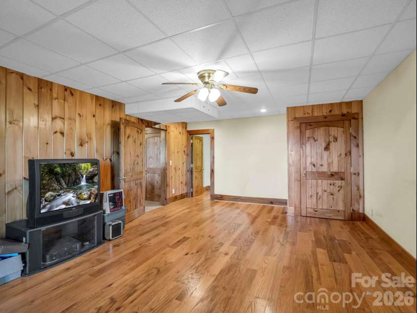 5409 Mineral Springs Mountain Avenue, Valdese, NC 28690.  MLS# CAR4426784, YatesRealty ID 54559. Bedroom with lower deck and private bth