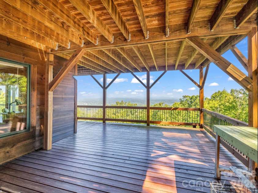 5409 Mineral Springs Mountain Avenue, Valdese, NC 28690.  MLS# CAR4426784, YatesRealty ID 54559. Covered deck on lower level