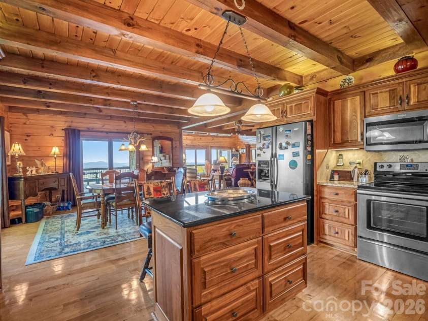 5409 Mineral Springs Mountain Avenue, Valdese, NC 28690.  MLS# CAR4426784, YatesRealty ID 54559. Spacious kitchen with island