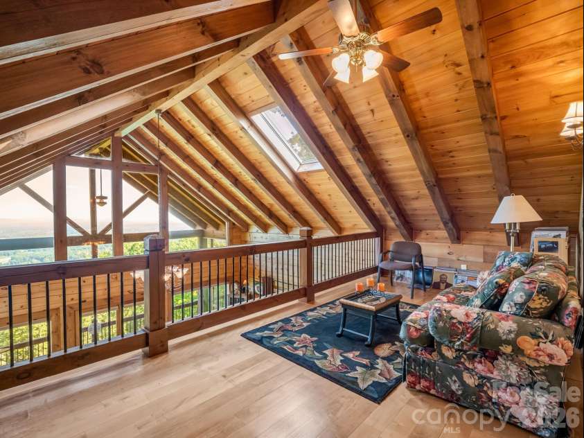 5409 Mineral Springs Mountain Avenue, Valdese, NC 28690.  MLS# CAR4426784, YatesRealty ID 54559. Spacious loft overlooks great room