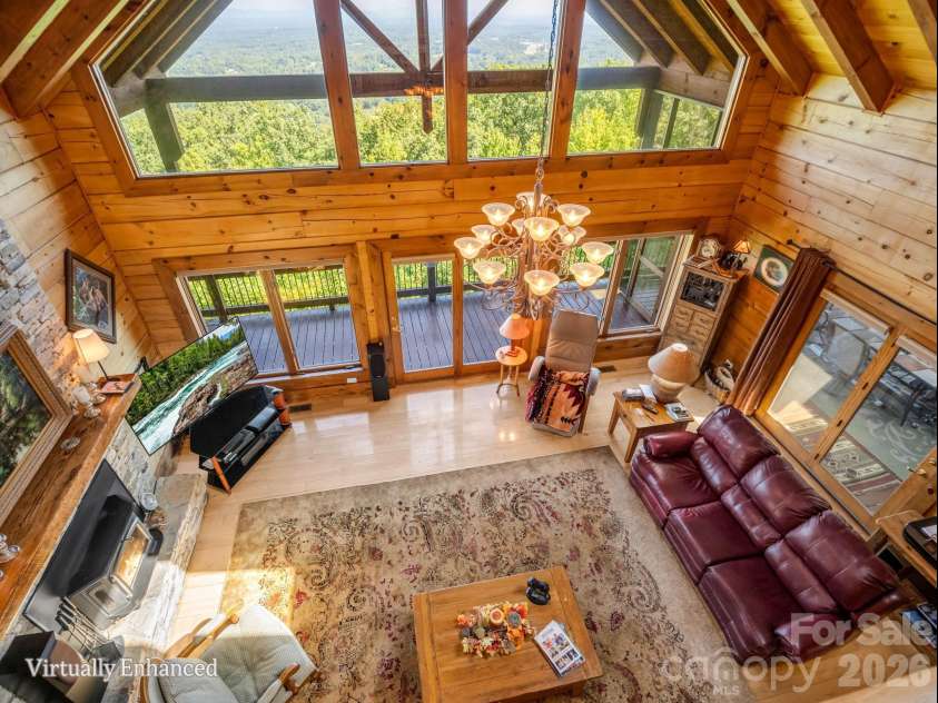 5409 Mineral Springs Mountain Avenue, Valdese, NC 28690.  MLS# CAR4426784, YatesRealty ID 54559. View from loft
