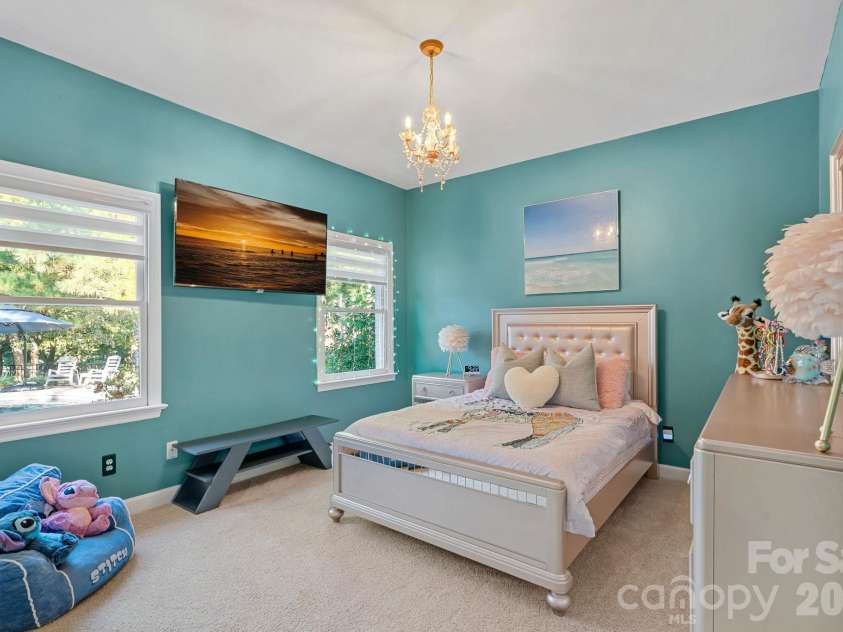 8049 Ravenwood Lane, Stanley, NC 28164.  MLS# CAR4426461, YatesRealty ID 54579. Bedroom #3 downstairs