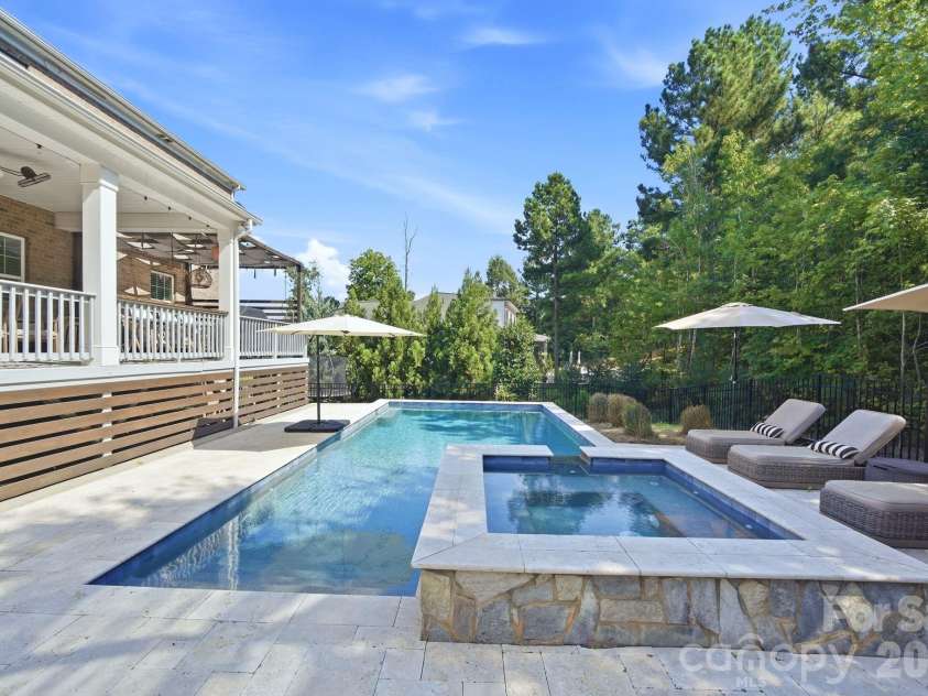 612 Highland Ridge Point, Clover, SC 29710.  MLS# CAR4424384, YatesRealty ID 54612. Pool is heated and saltwater