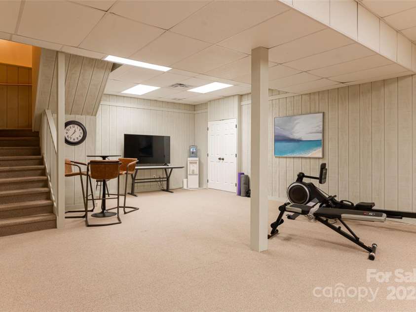 195 Meadow Creek Drive, Weaverville, NC 28787.  MLS# CAR4245670, YatesRealty ID 5462. Basement