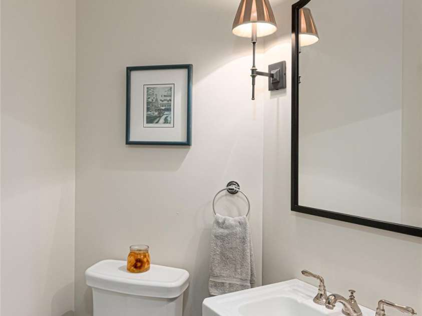 195 Meadow Creek Drive, Weaverville, NC 28787.  MLS# CAR4245670, YatesRealty ID 5462. Main floor powder room