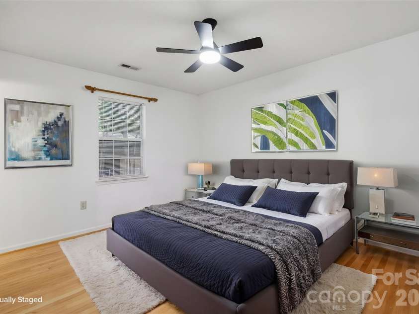 217 23rd Street, Hickory, NC 28601.  MLS# CAR4430349, YatesRealty ID 54634. Virtually Staged Primary Bedroom