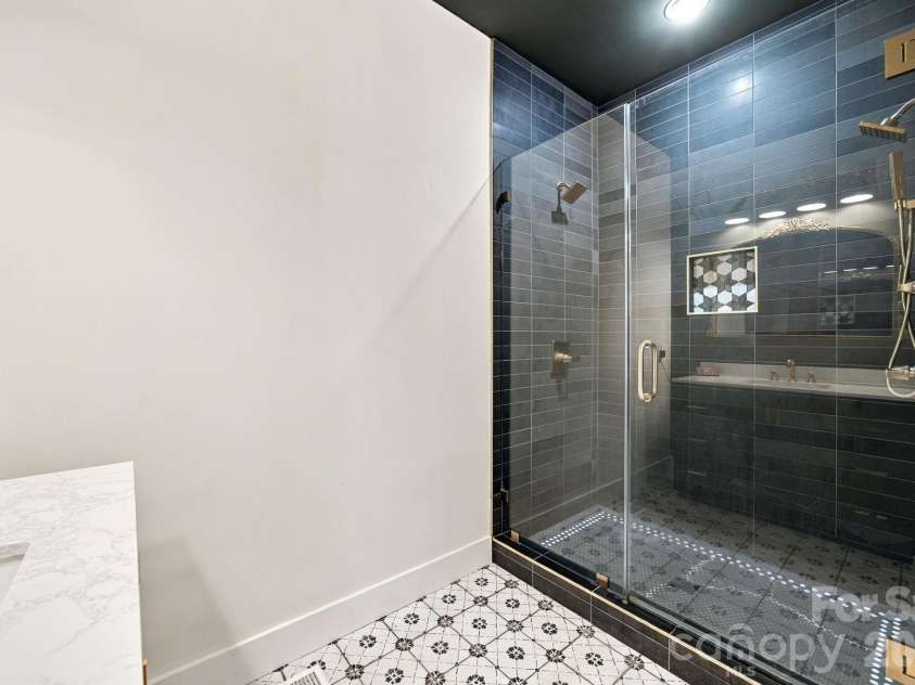 1020 Rock Pond Lane, Salisbury, NC 28146.  MLS# CAR4430684, YatesRealty ID 54636. Separate shower with double shower heads