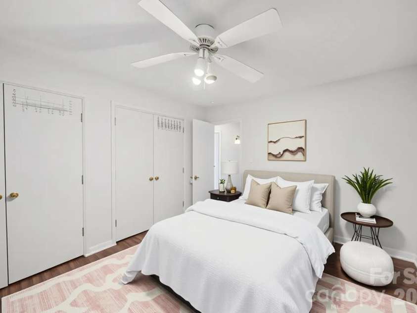 3323 Wiseman Drive, Charlotte, NC 28227.  MLS# CAR4428962, YatesRealty ID 54639. Primary bedroom virtual staging only